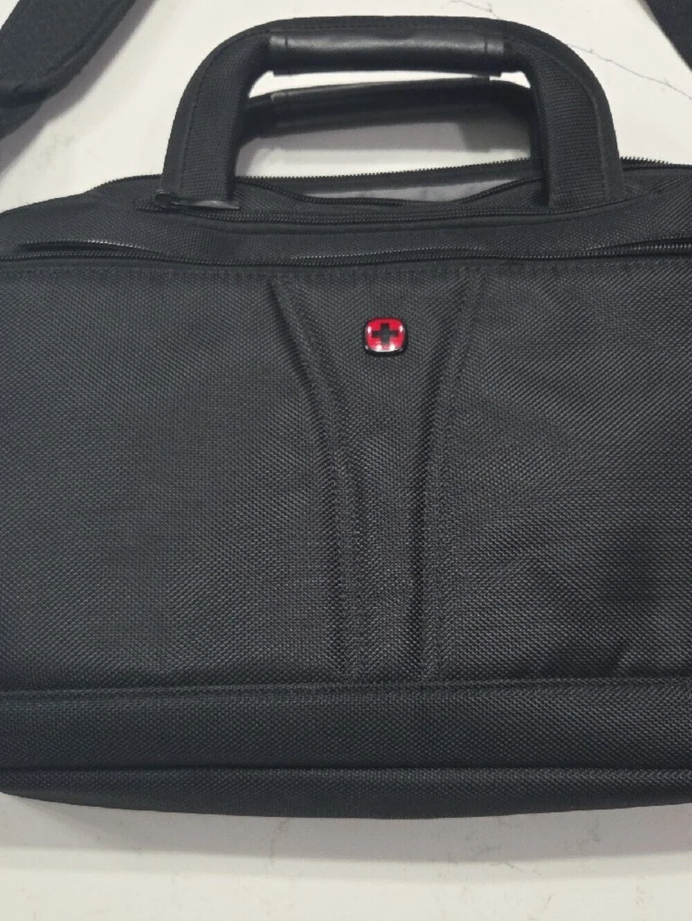 Wenger Black Laptop Bag with Red Logo Accent Like New Conditions No Stains